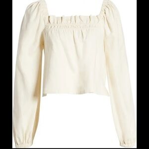 Absolutely Gorgeous Long Sleeve Linen Blend Blouse​​